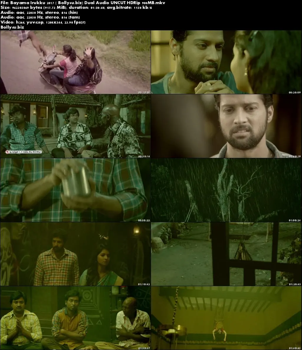 Bayama Irukku 2017 HDRip 350MB UNCUT Hindi Dual Audio 480p Download