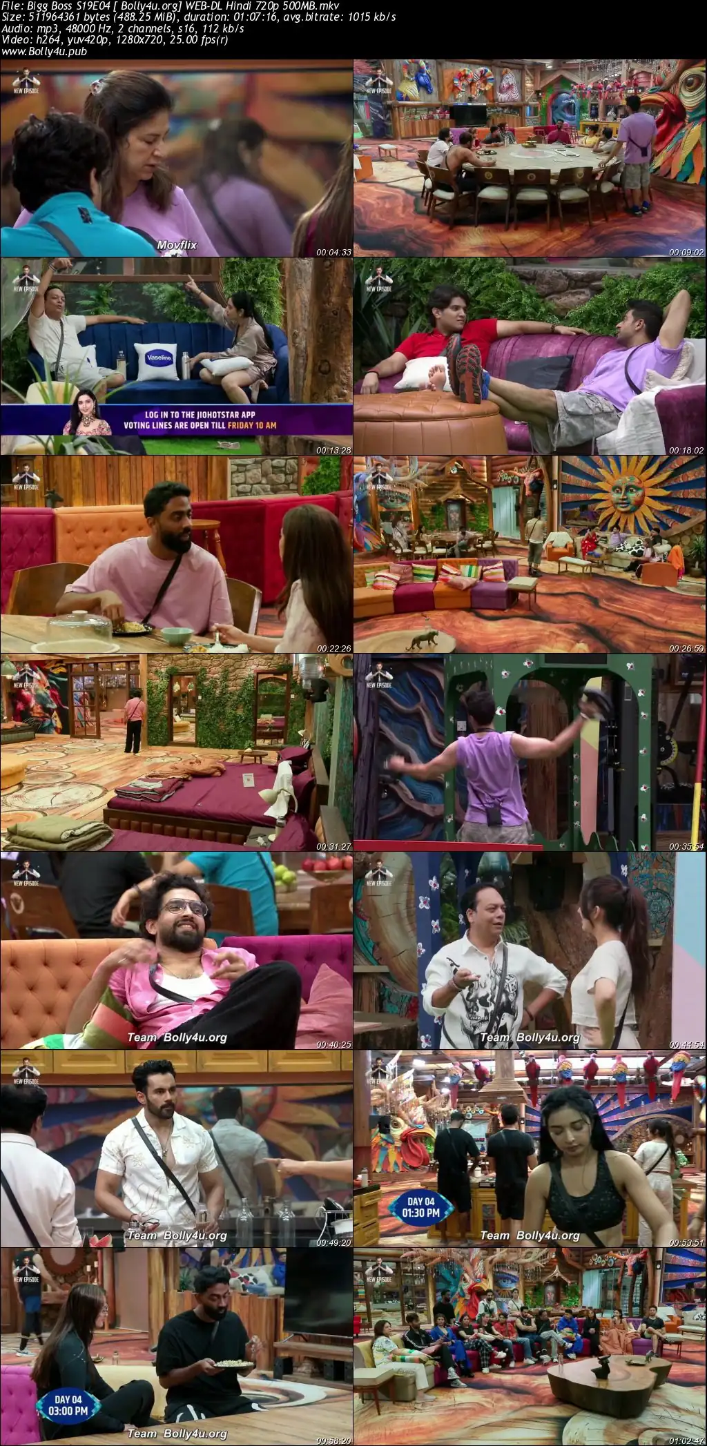 Bigg Boss 2025 WEB-DL Hindi S019EP04 Download 720p  480p