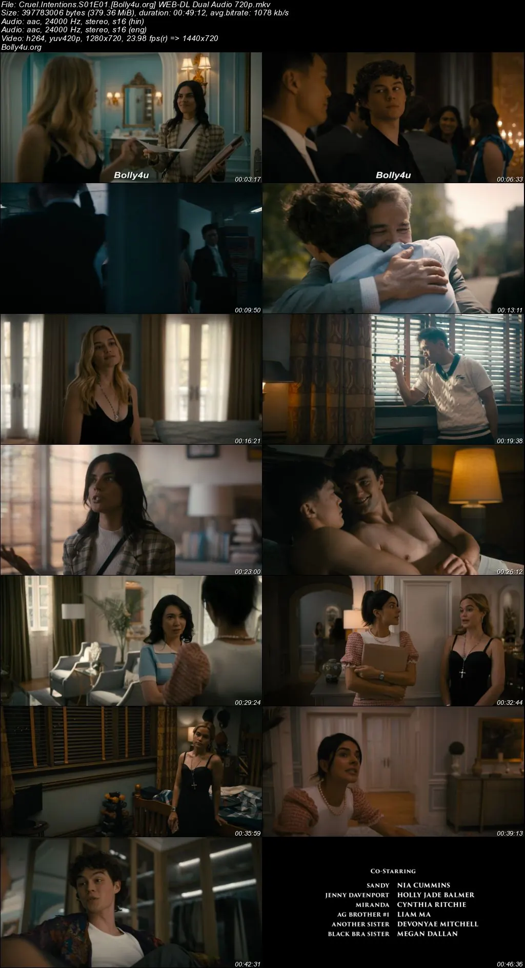 Cruel Intentions 2024 WEB-DL Hindi Dual Audio ORG S01 Complete Download 720p  480p