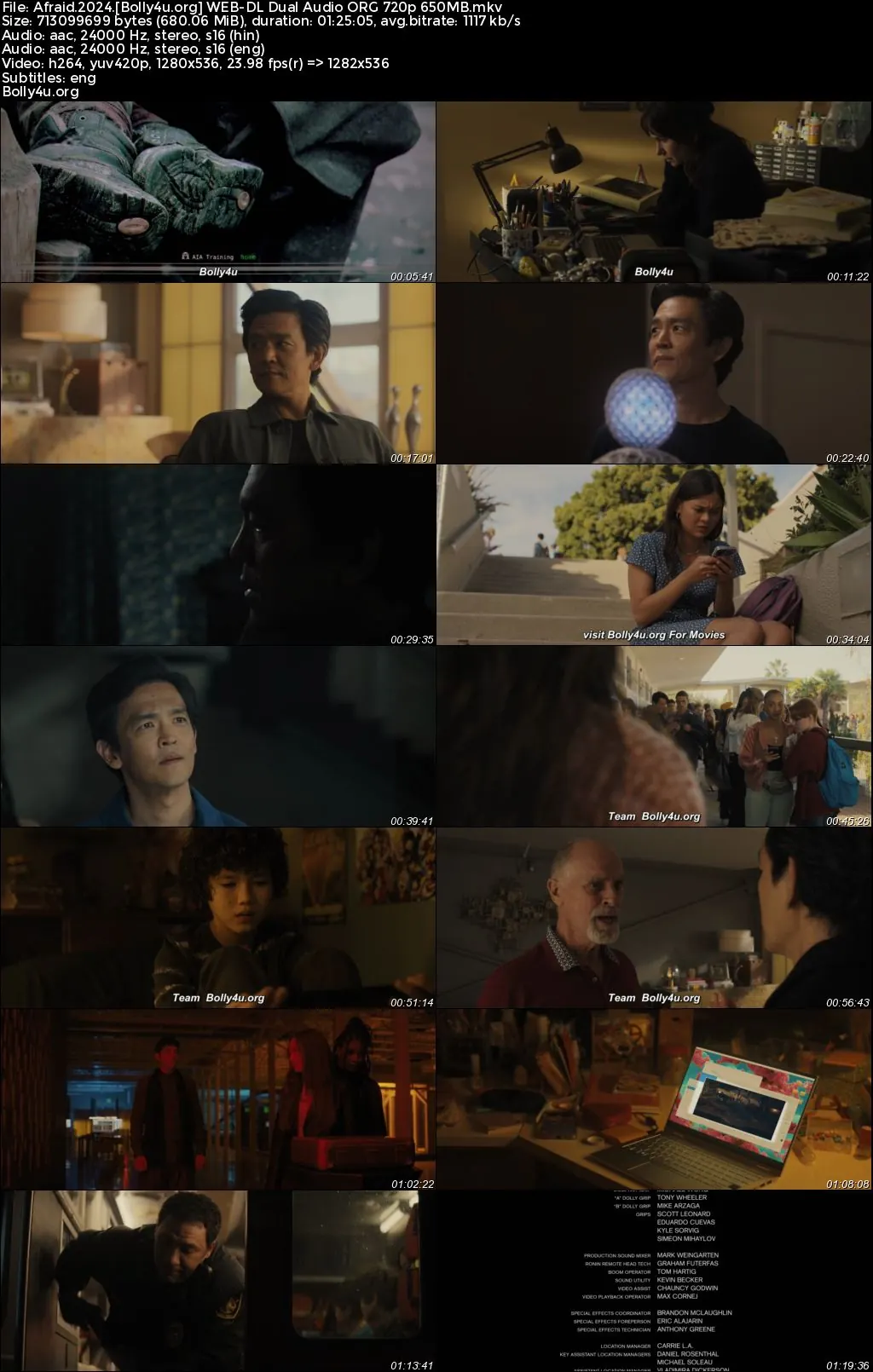 Afraid 2024 WEB-DL Hindi Dual Audio ORG Full Movie Download 1080p  720p  480p