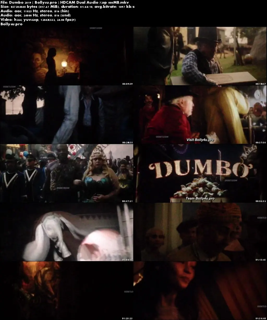 Dumbo 2019 HDCAM 350MB Hindi Dual Audio 480p Download