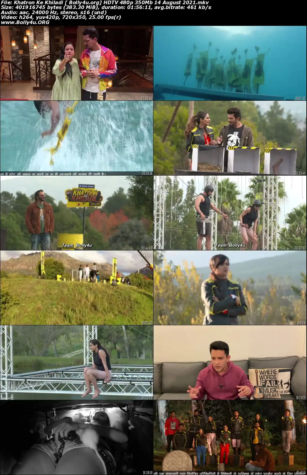 Khatron Ke Khiladi HDTV 480p 350Mb 14 August 2021 Download