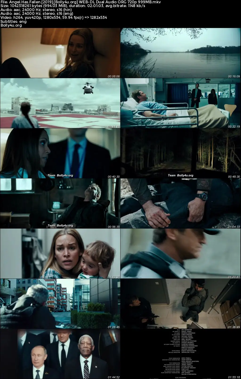 Angel Has Fallen 2019 BluRay Hindi Dual Audio ORG Full Movie Download 1080p  720p  480p
