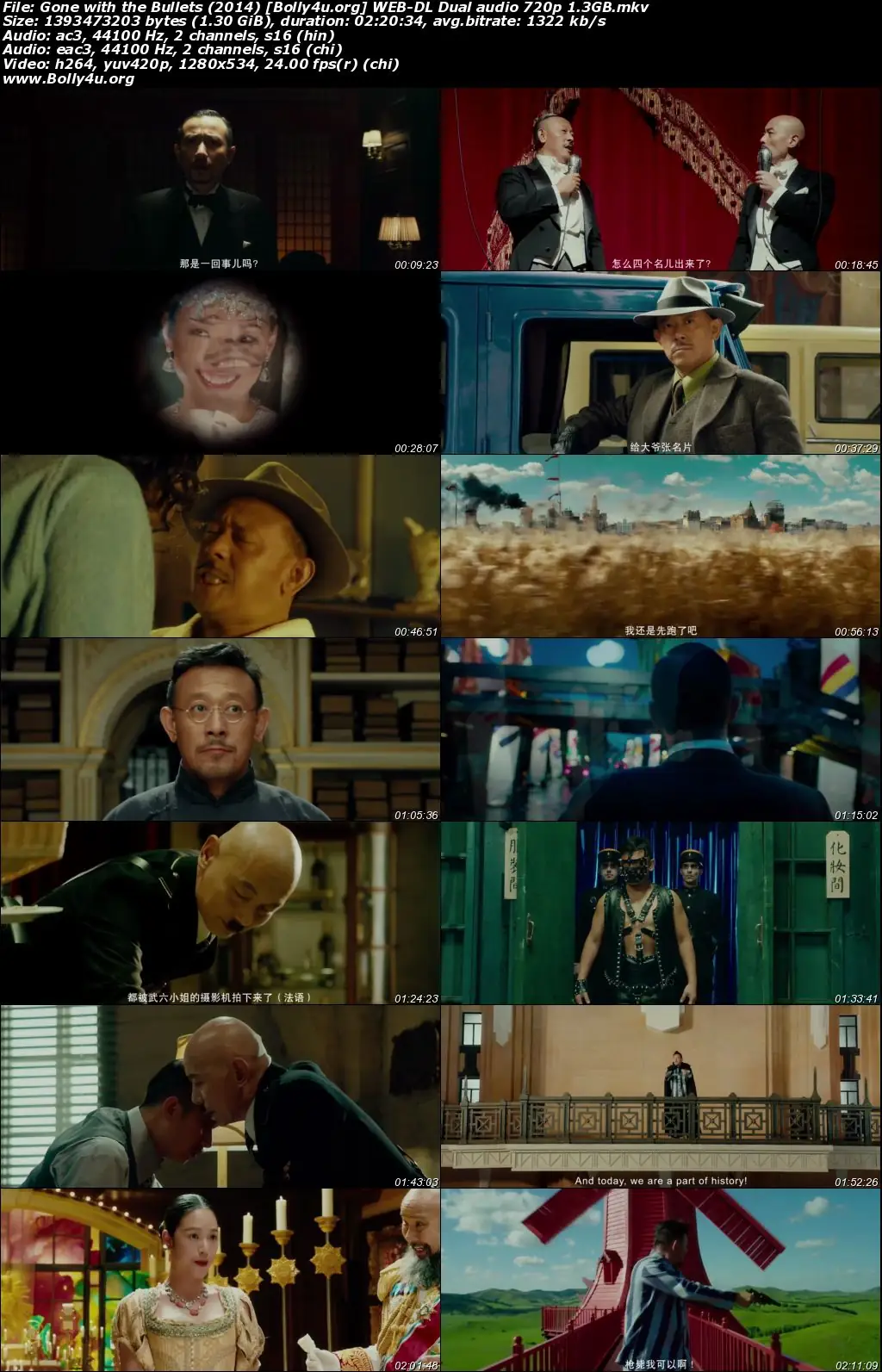 Gone with the Bullets 2014 WEB-DL Hindi Dual Audio ORG Full Movie Download 720p  480p