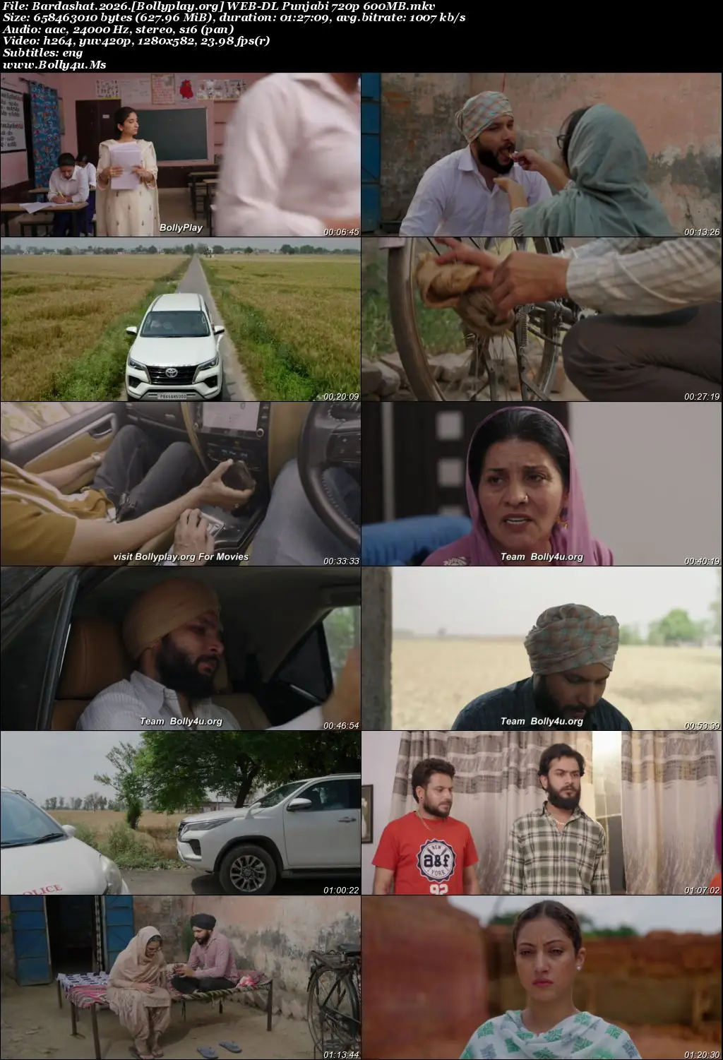 Bardashat 2026 WEB-DL Punjabi Full Movie Download 1080p  720p  480p