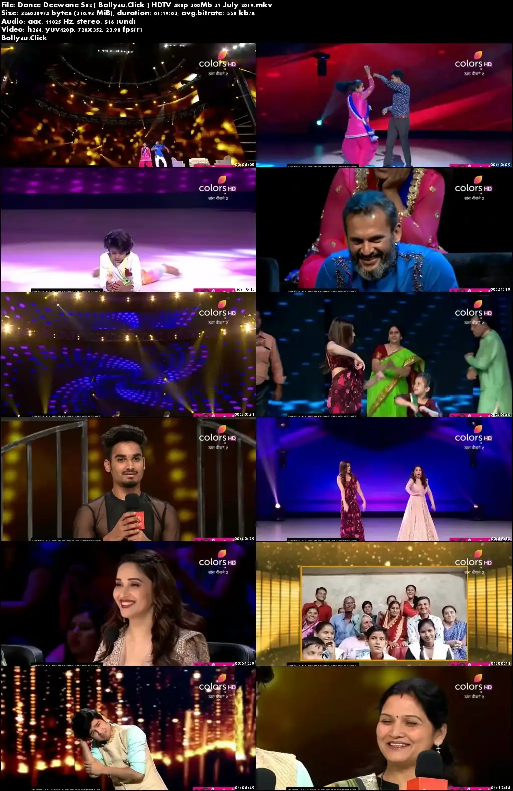 Dance Deewane S02 HDTV 480p 300Mb 21 July 2019 Download