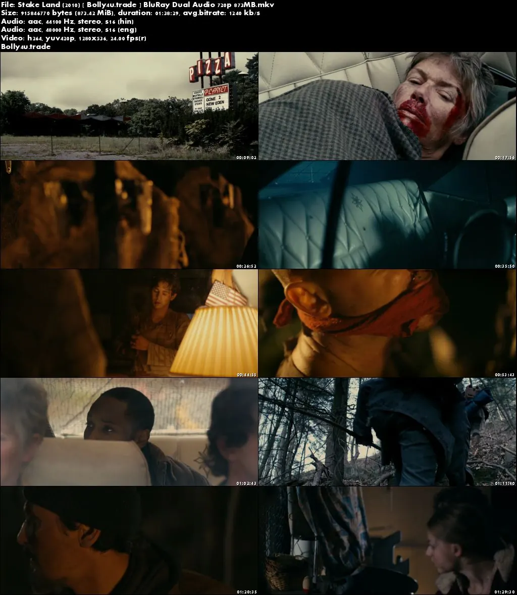 Stake Land 2010 BluRay 850MB Hindi Dual Audio 720p Download