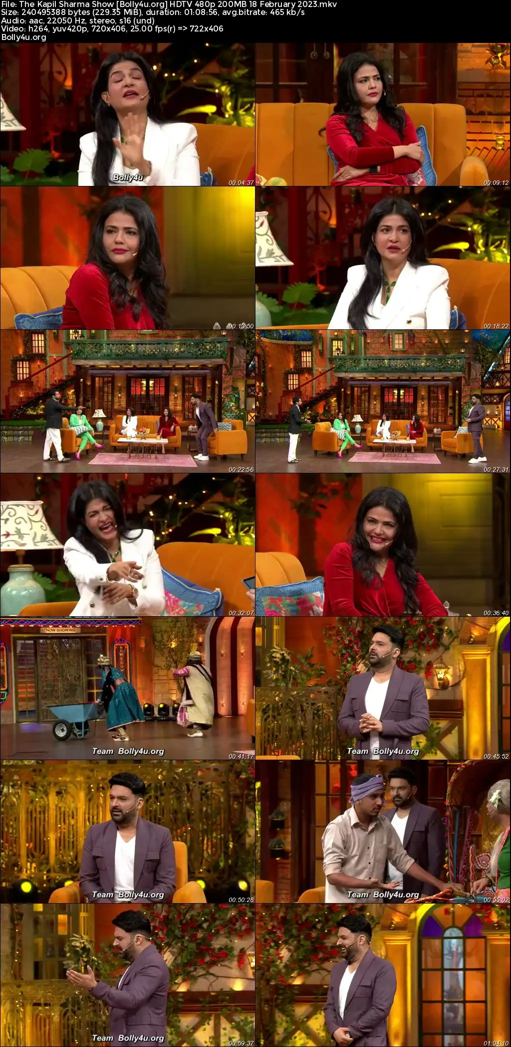 The Kapil Sharma Show HDTV 480p 200MB 18 February 2023 Download
