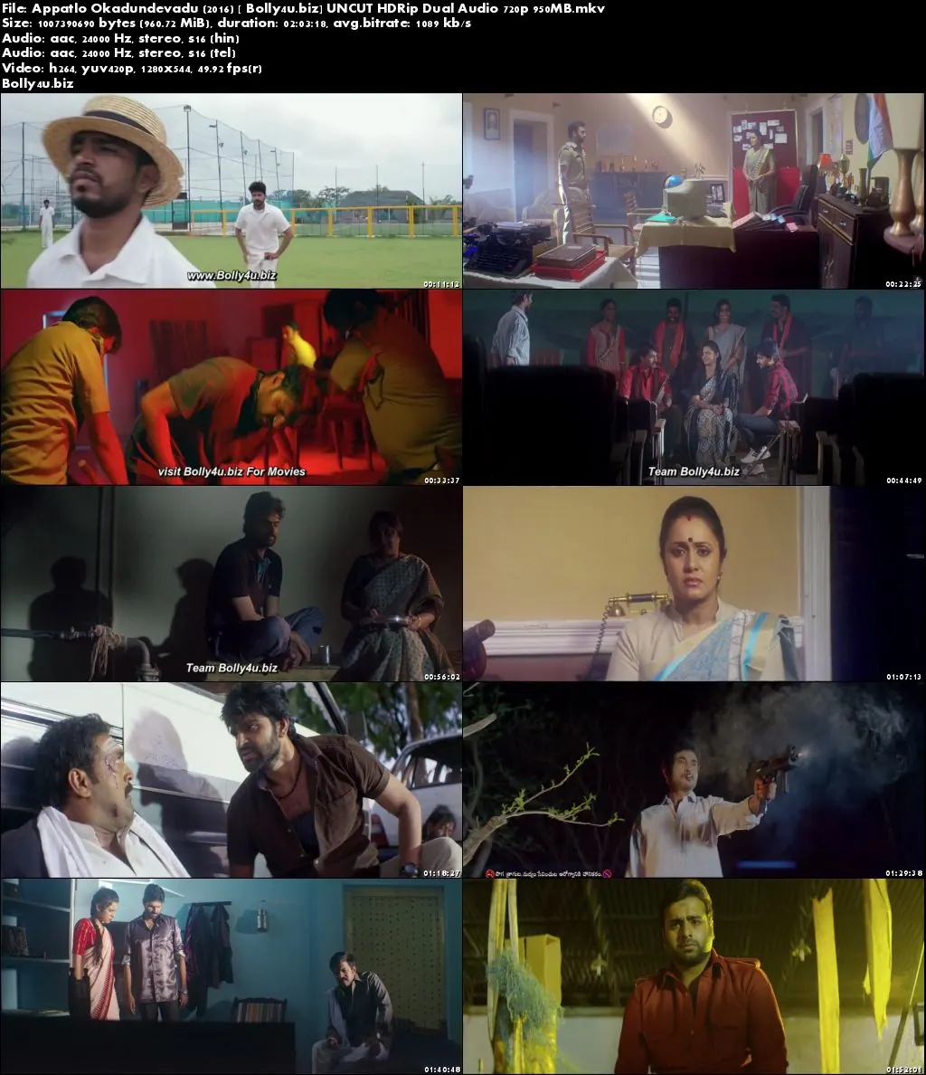 Appatlo Okadundevadu 2016 HDRip 950MB UNCUT Hindi Dual Audio 720p Download