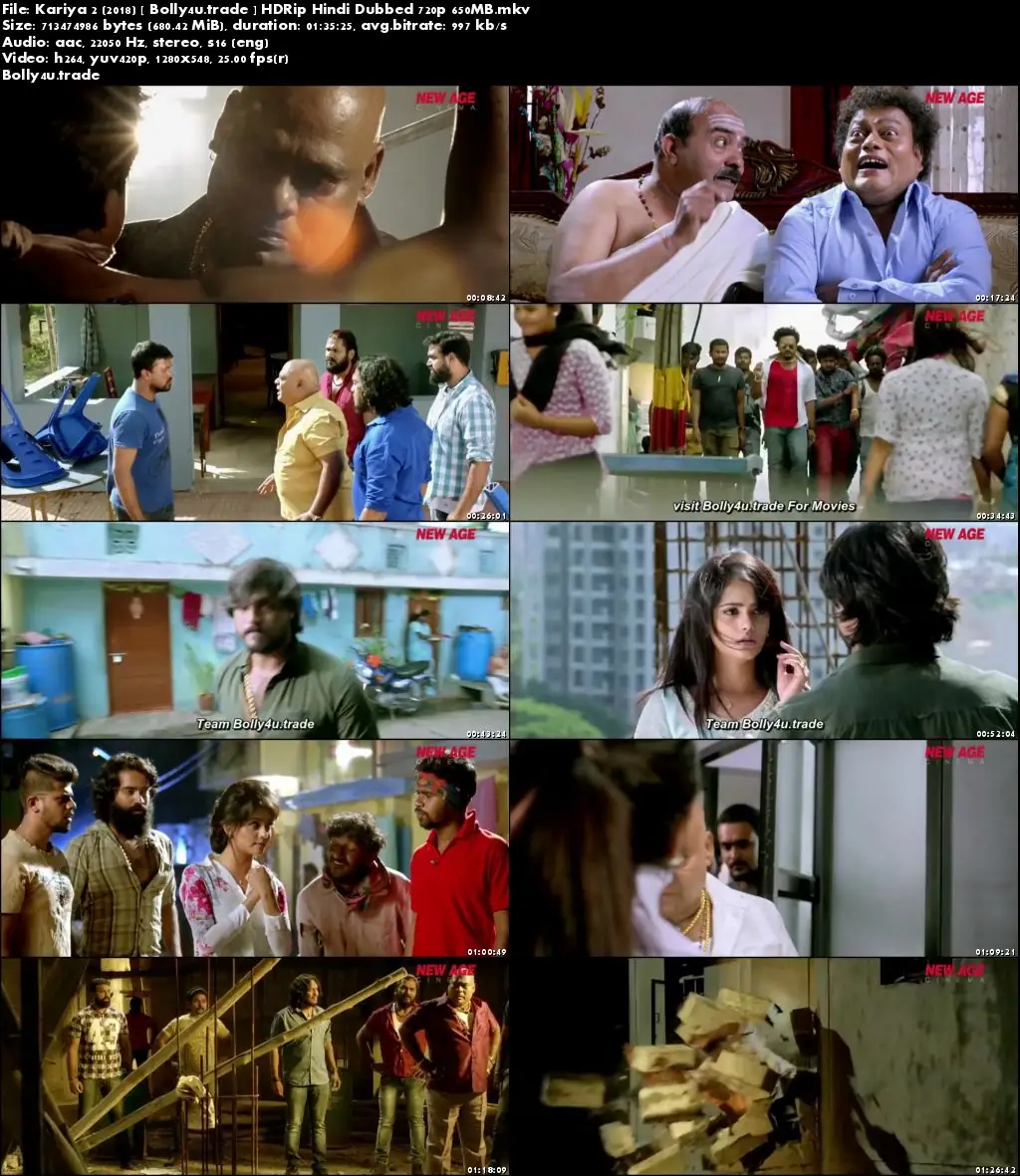 Kariya 2 2018 HDRip 650Mb Full Hindi Dubbed Movie Download 720p