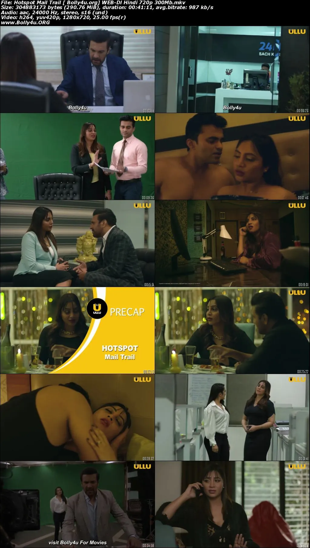 Hotspot Mail Trail 2022 WEB-DL 300Mb Hindi ULLU 720p Download