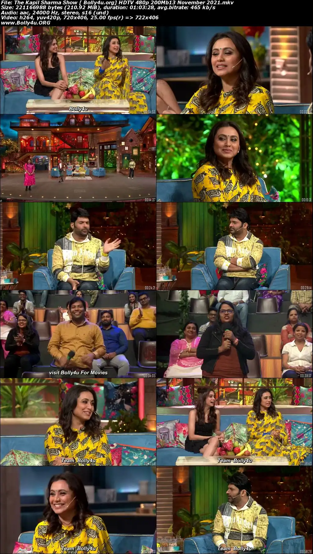 The Kapil Sharma Show HDTV 480p 200Mb 13 November 2021 Download