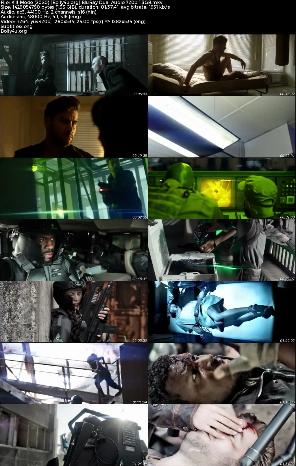 Kill Mode 2020 BluRay Hindi Dual Audio Full Movie Download 720p  480p