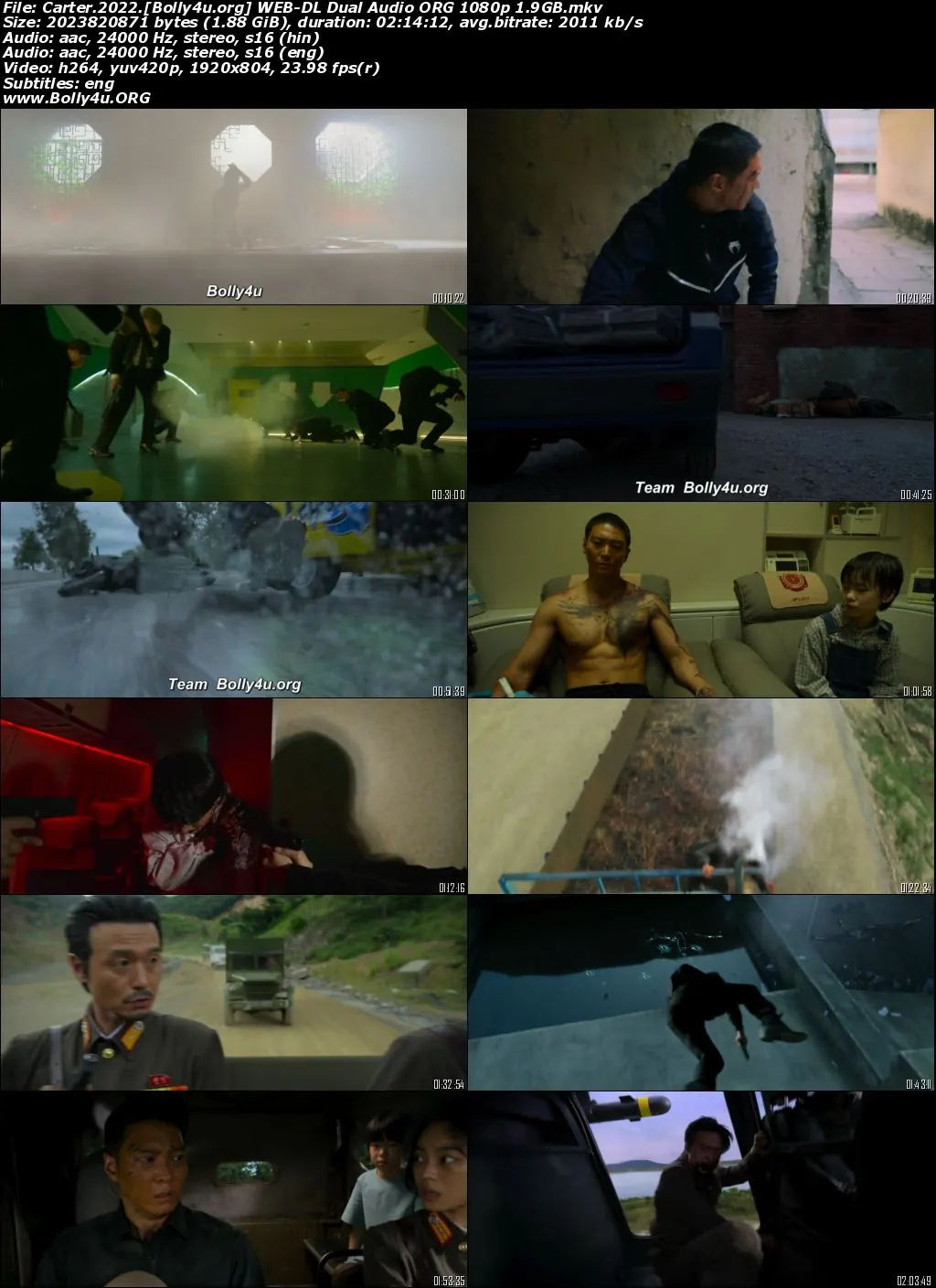 Carter 2022 WEB-DL Hindi Dual Audio ORG Full Movie Download 1080p  720p  480p
