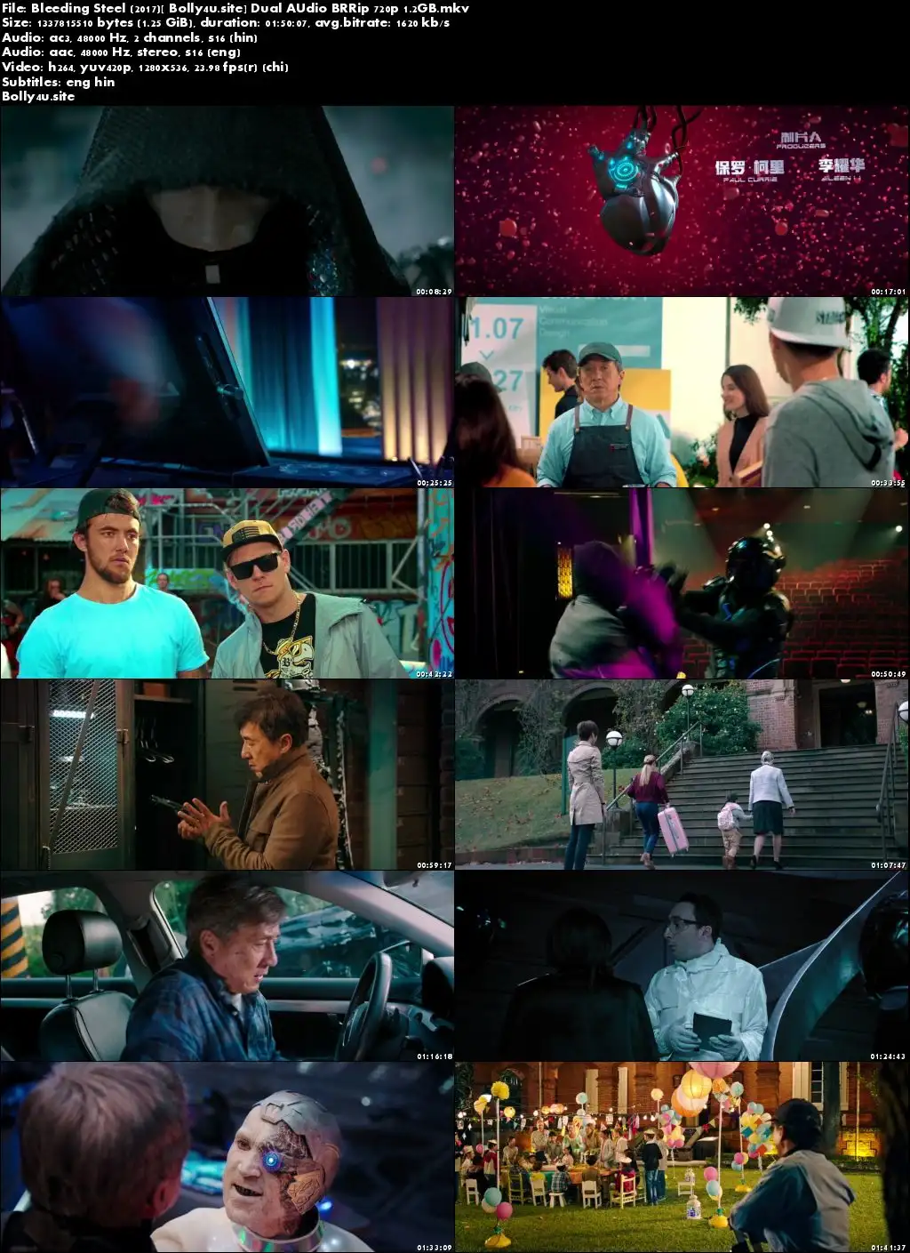 Bleeding Steel 2017 BRRip 350MB Hindi Dual Audio 480p ESub Download