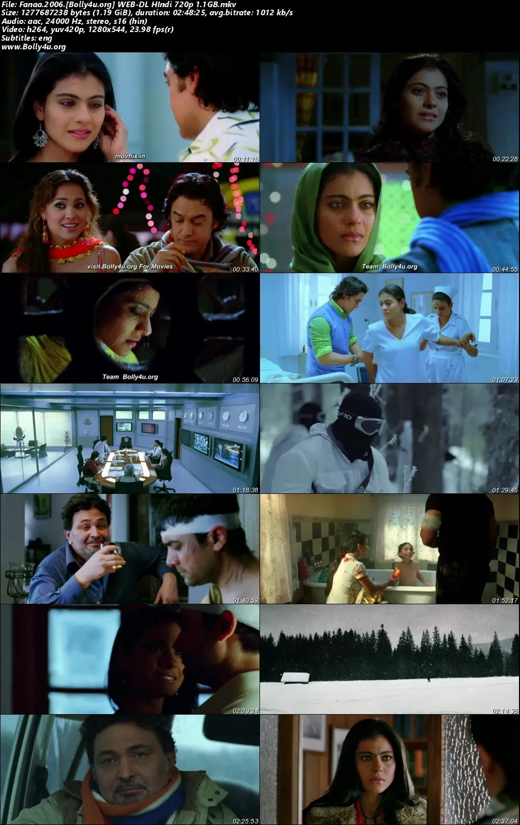 Fanaa 2006 BluRay Hindi Full Movie Download 1080p  720p  480p