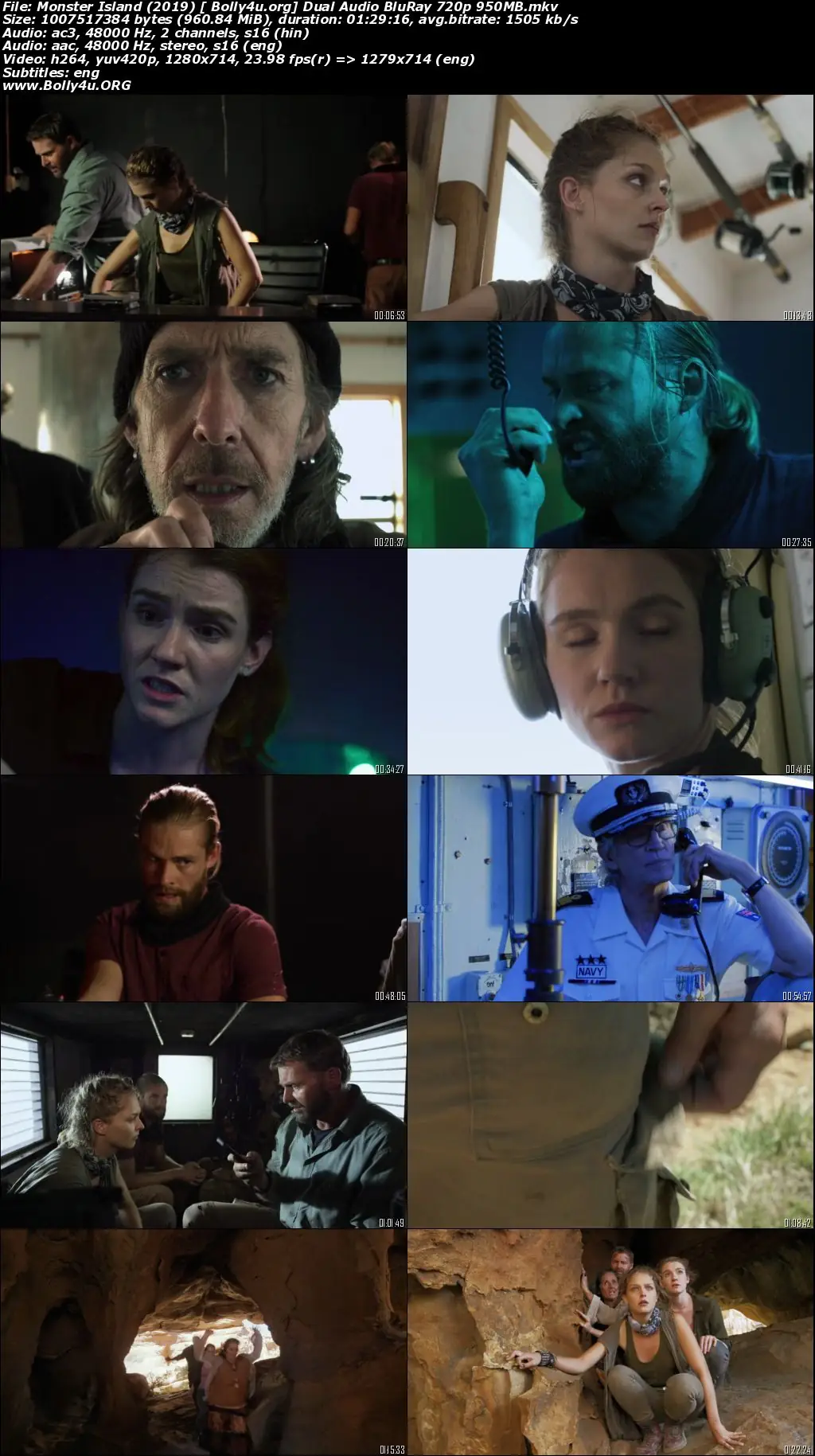 Monster Island 2019 BluRay 900Mb Hindi Dual Audio 720p Download