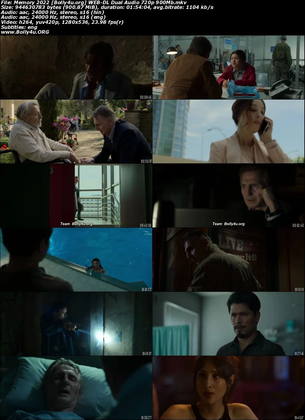 Memory 2022 WEB-DL Hindi Dual Audio ORG Full Movie Download 1080p  720p  480p