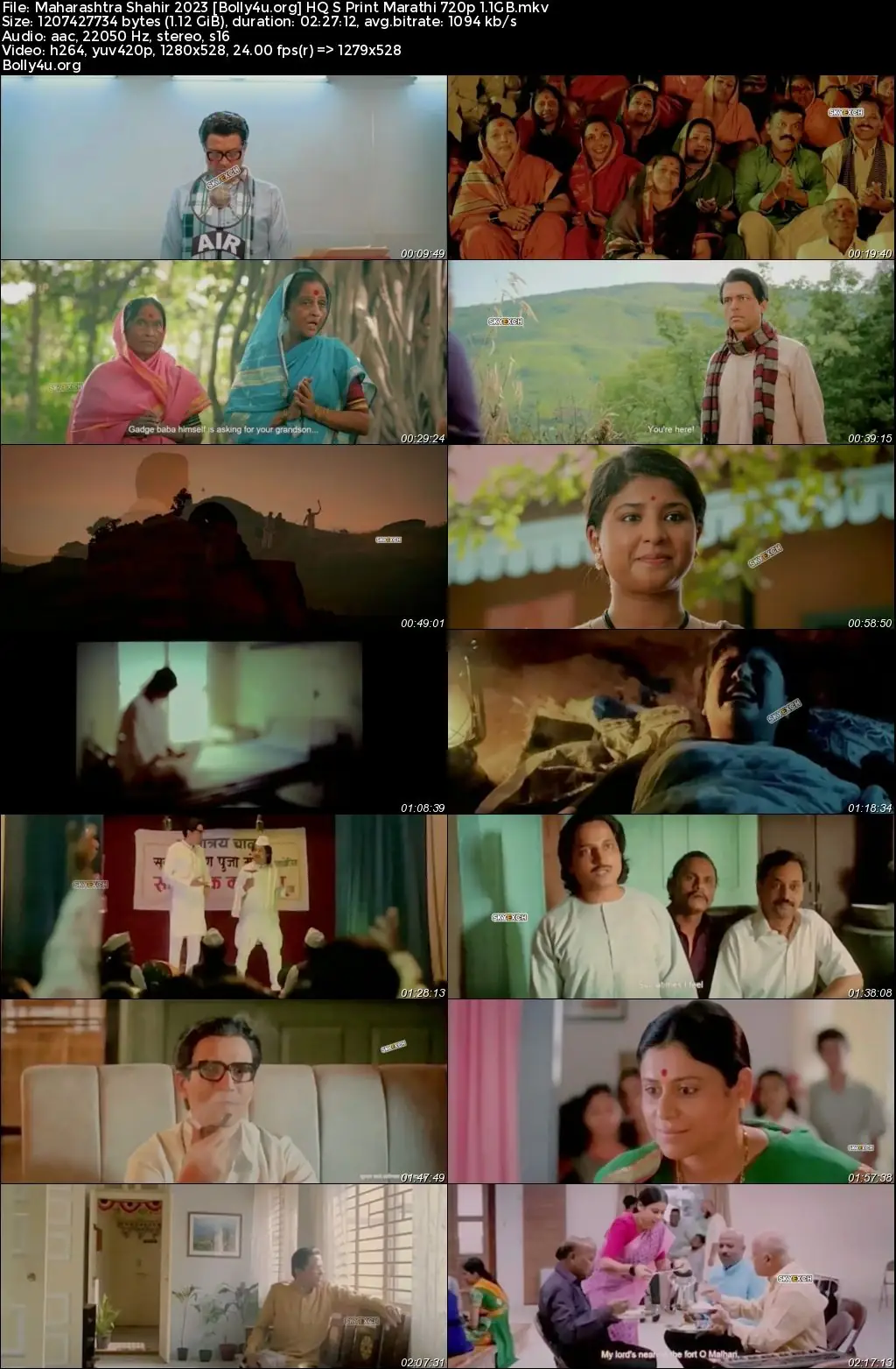 Maharashtra Shahir 2023 HQ S Print Marathi Full Movie Download 720p  480p