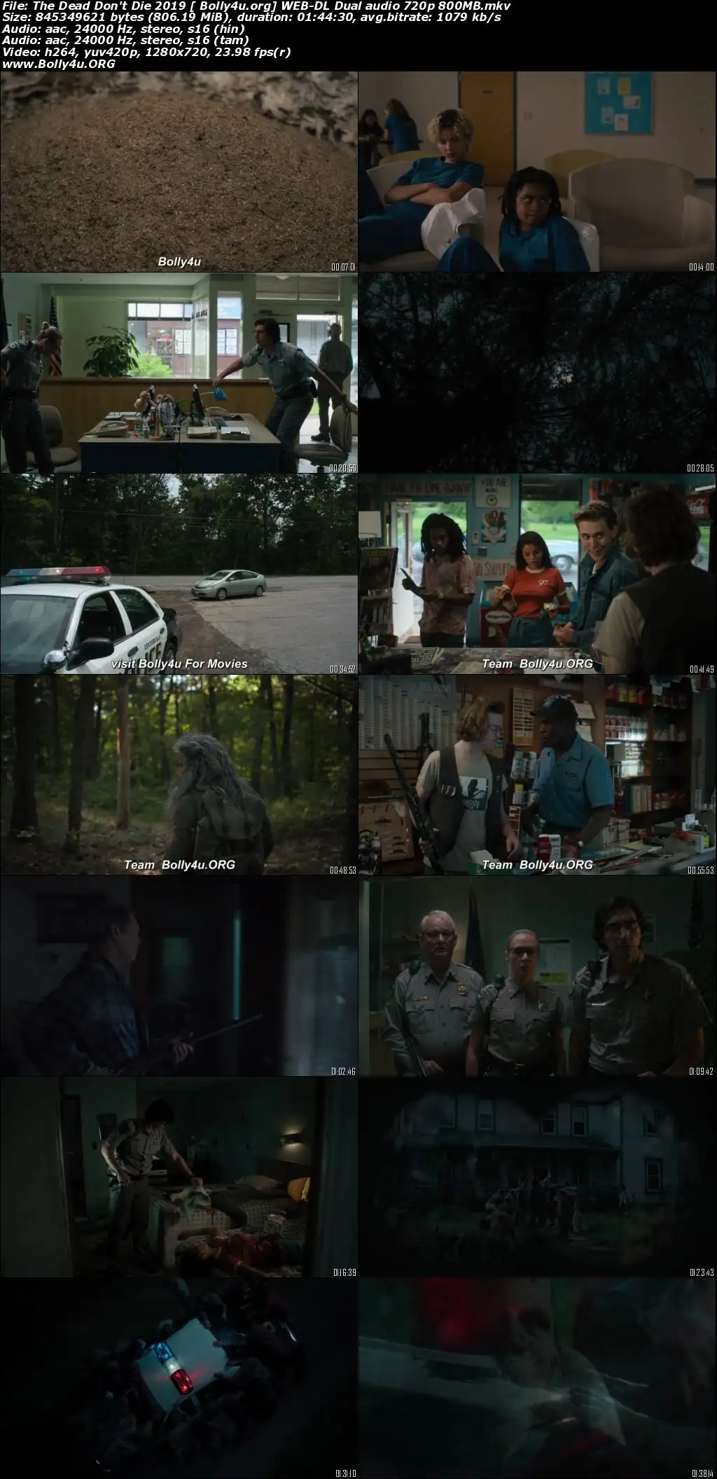 The Dead Don’t Die 2019 WEB-DL 300MB Hindi Dual Audio 480p Download