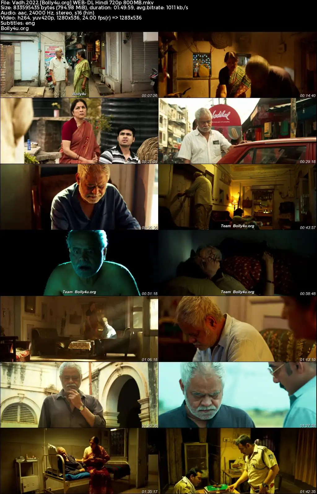 Vadh 2022 WEB-DL Hindi Full Movie Download 1080p  720p  480p