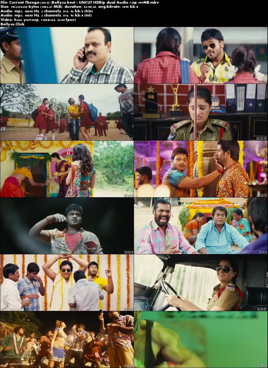 Current Theega 2014 HDRip 999Mb UNCUT Hindi Dual Audio 720p Download