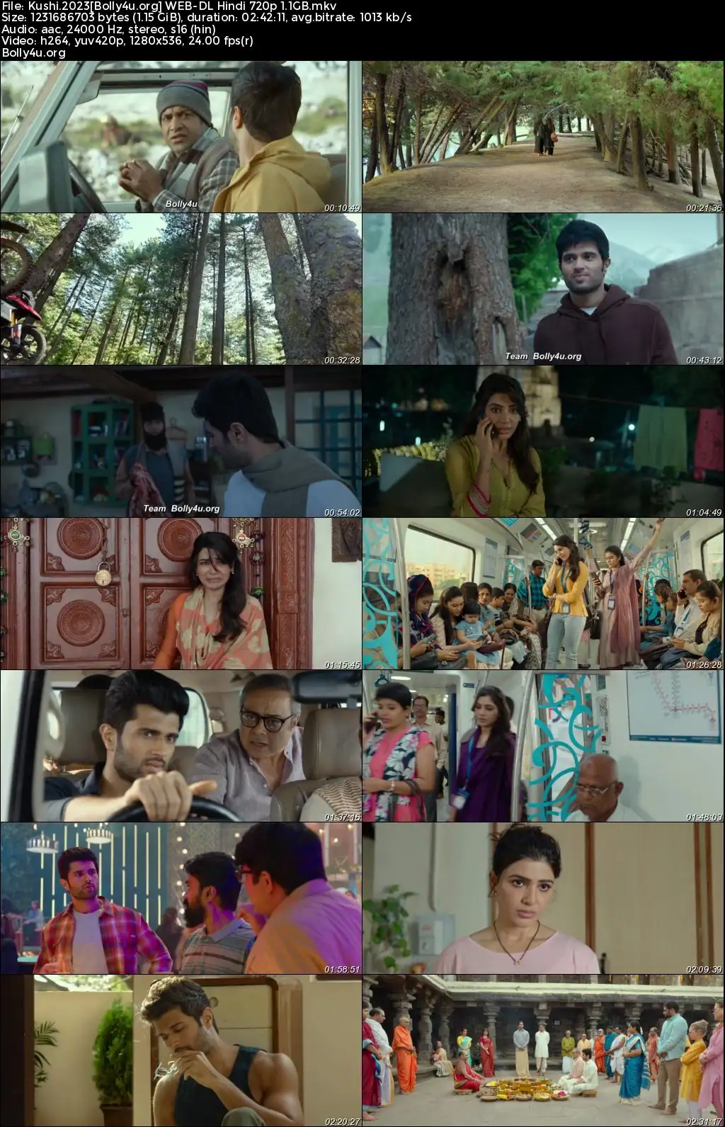 Kushi 2023 WEB-DL Hindi Full Movie Download 1080p  720p  480p
