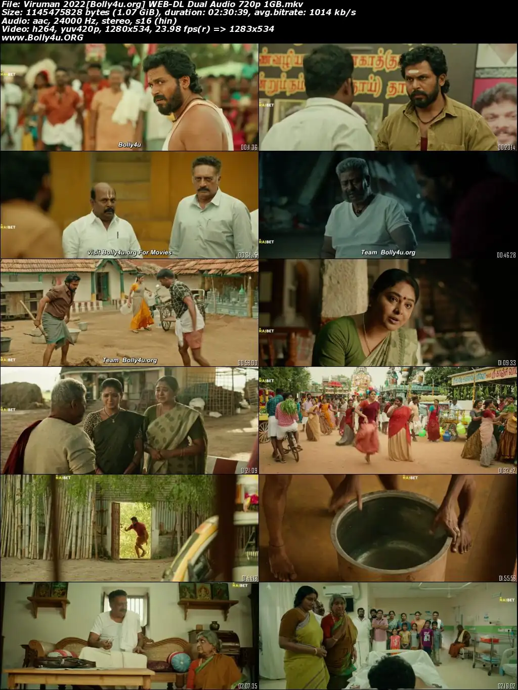 Viruman 2022 WEB-DL Hindi HQ Dubbed Full Movie Download 1080p  720p  480p