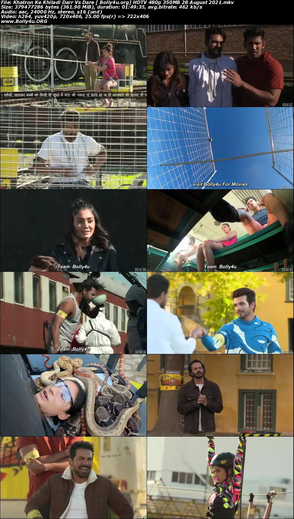 Khatron Ke Khiladi HDTV 480p 350MB 28 August 2021 Download