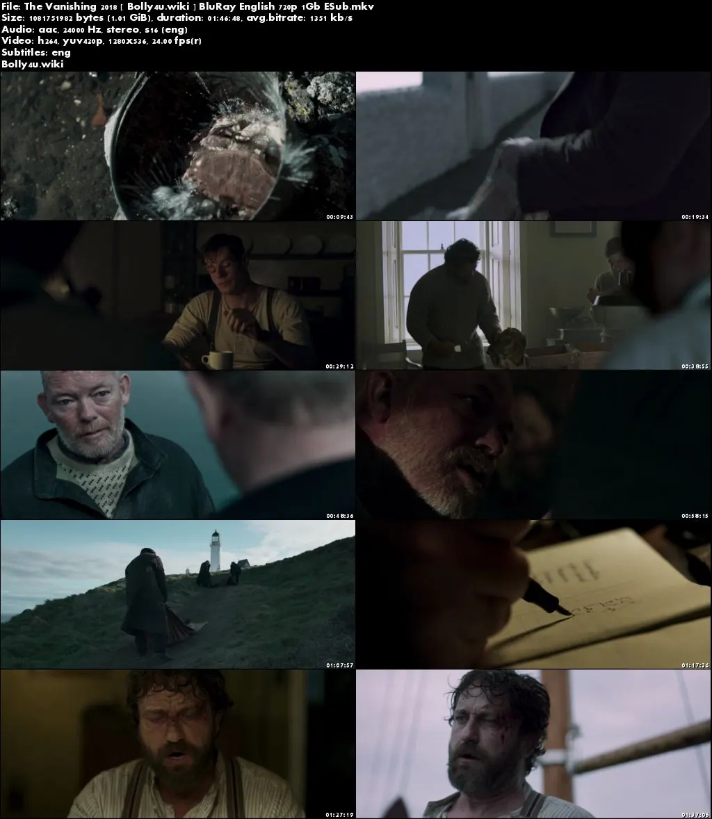 The Vanishing 2018 BRRip 300MB English 480p ESub Download