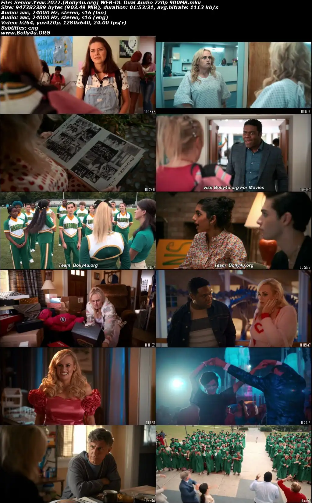 Senior Year 2022 WEB-DL Hindi Dual Audio 720p 480p Download