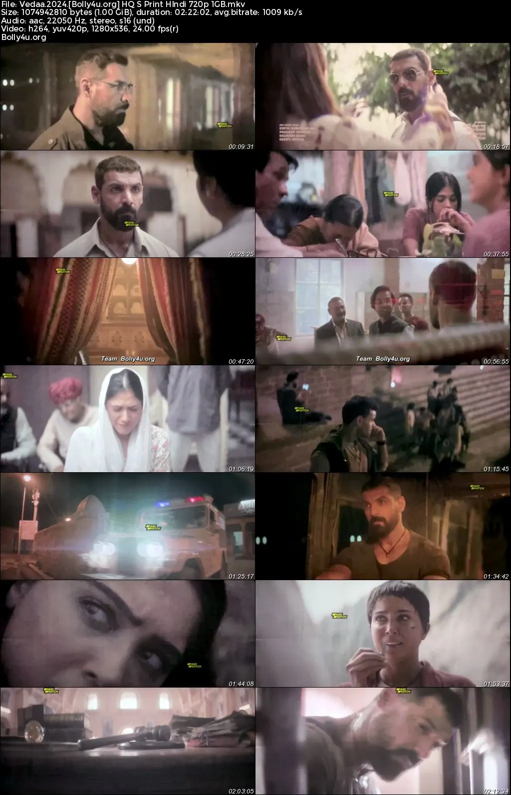 Vedaa 2024 HQ S Print Hindi Full Movie Download 1080p  720p  480p