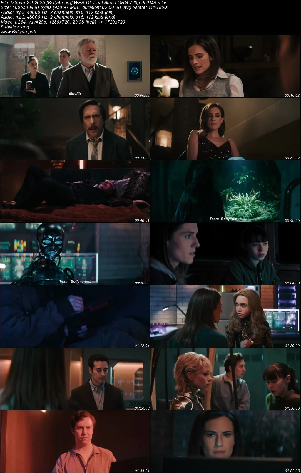 M3gan 2.0 2025 WEB-DL Hindi Dual Audio ORG Full Movie Download 1080p  720p  480p