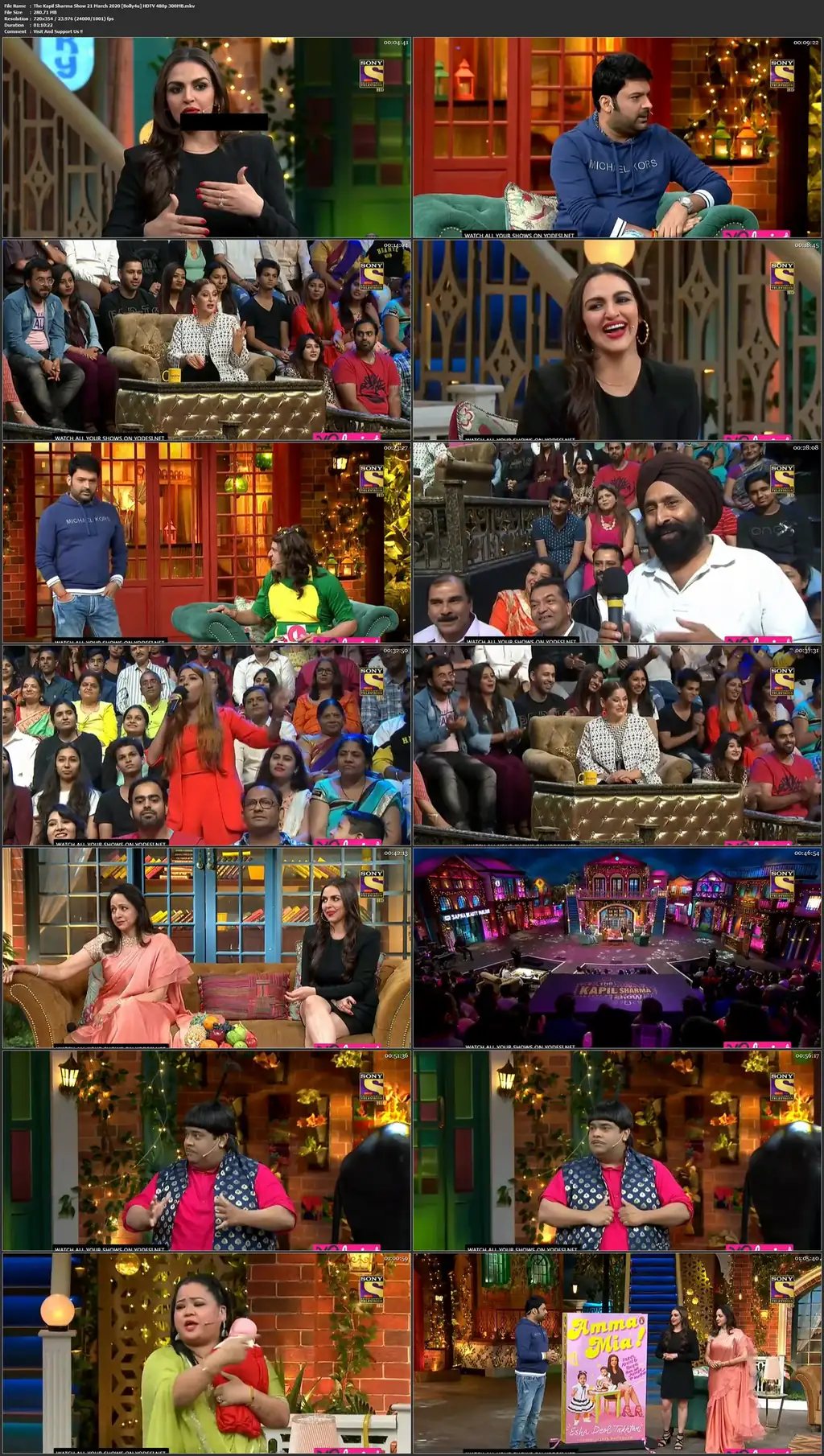 The Kapil Sharma Show HDTV 480p 250Mb 21 March 2020 still 1  Bolly4u Official