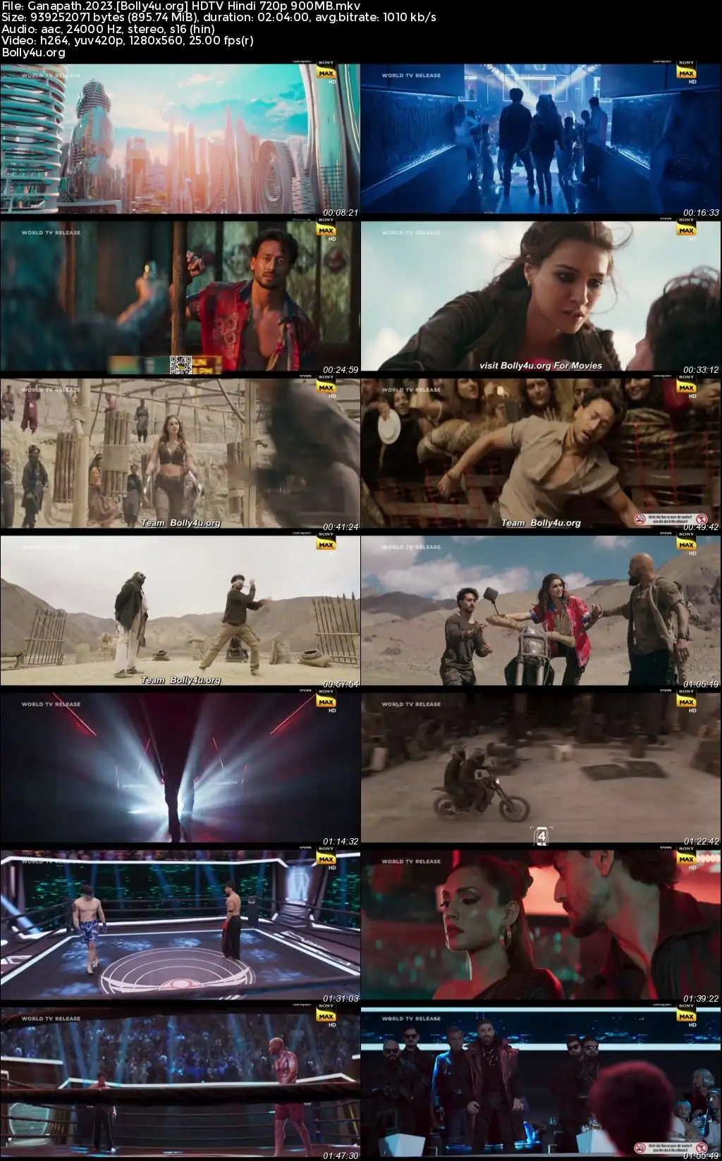 Ganapath 2023 HDTV Hindi Full Movie Download 1080p  720p  480p