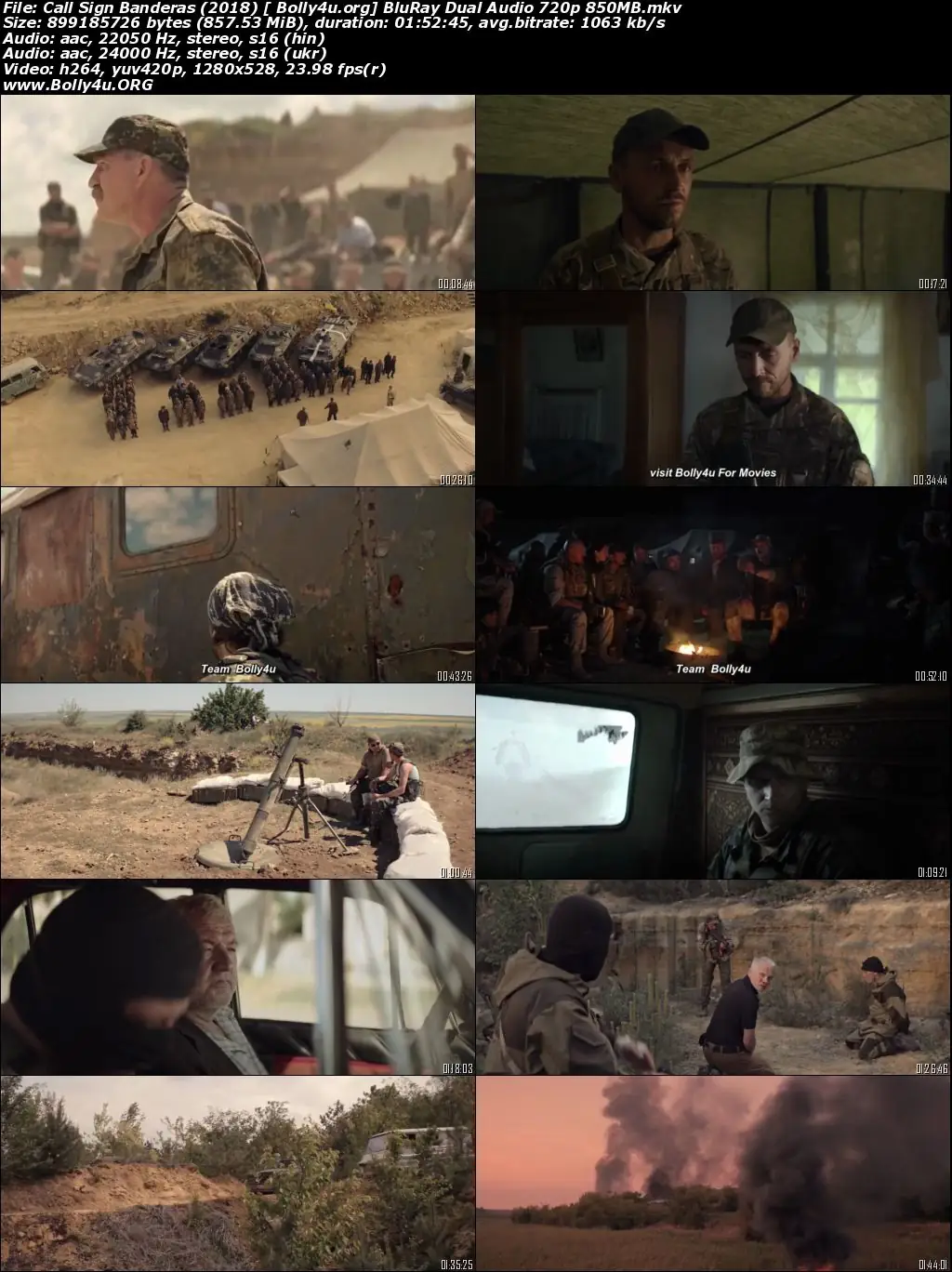 Call Sign Banderas 2018 BluRay Hindi Dual Audio Download 720p  480p