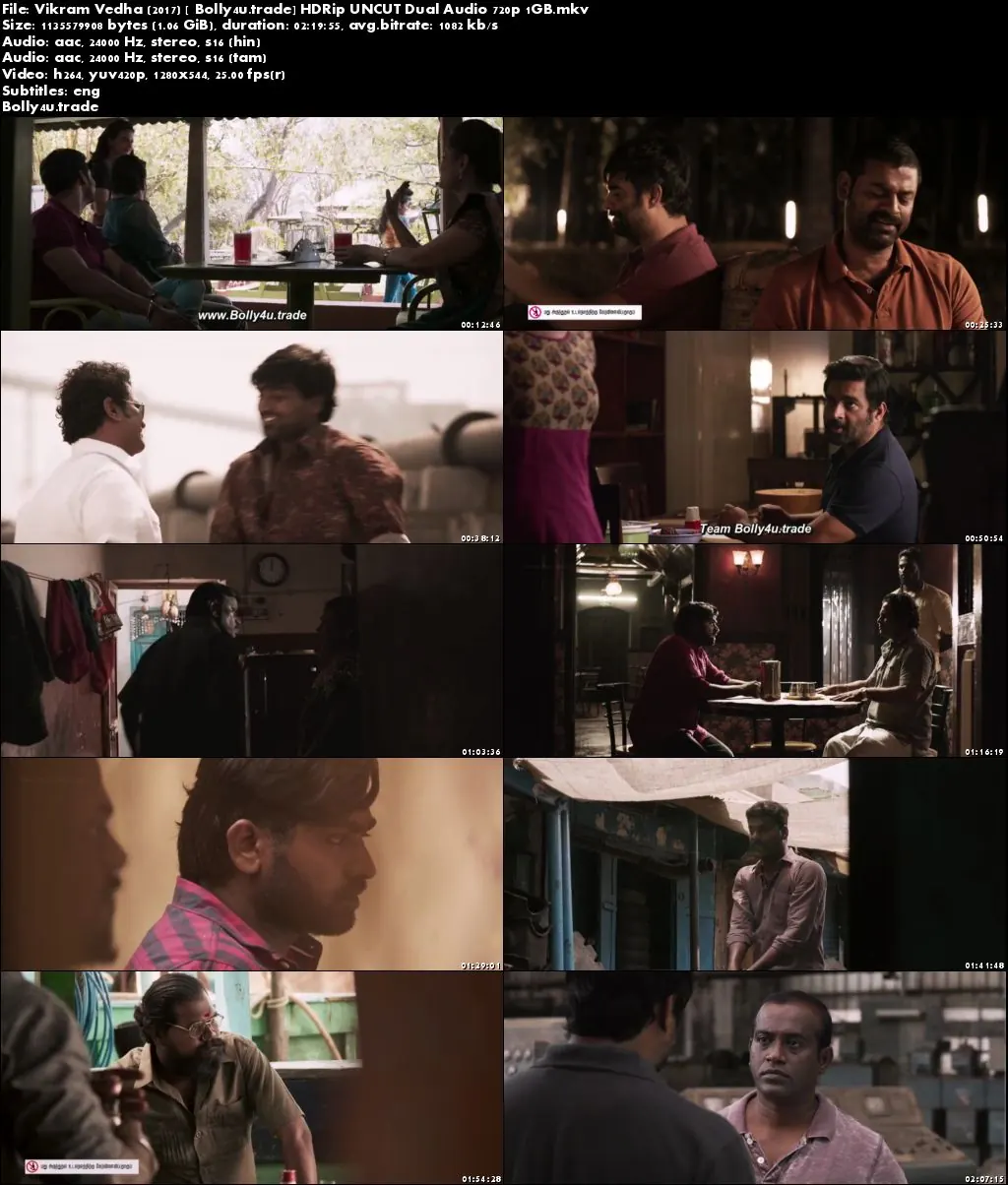 Vikram Vedha 2017 HDRip 400MB UNCUT Hindi Dual Audio 480p Download