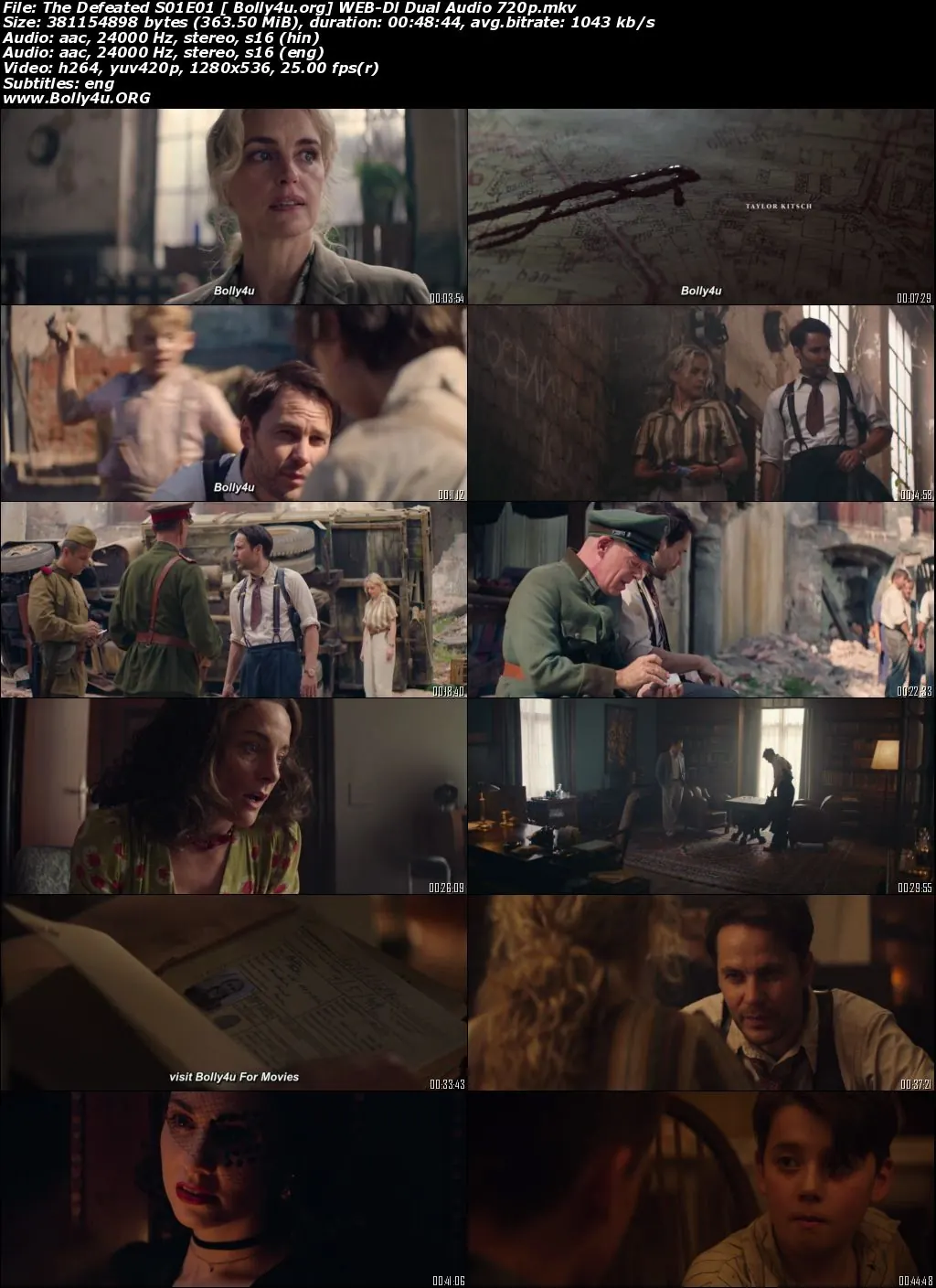 The Defeated 2020 WEB-DL 2.7GB Hindi Dual Audio S01 Download 720p