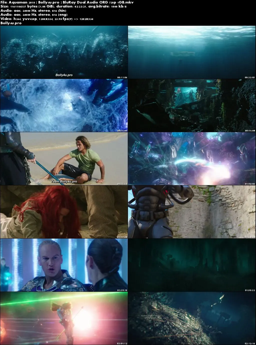 Aquaman 2018 BluRay 450MB Hindi Dual Audio ORG 480p Download