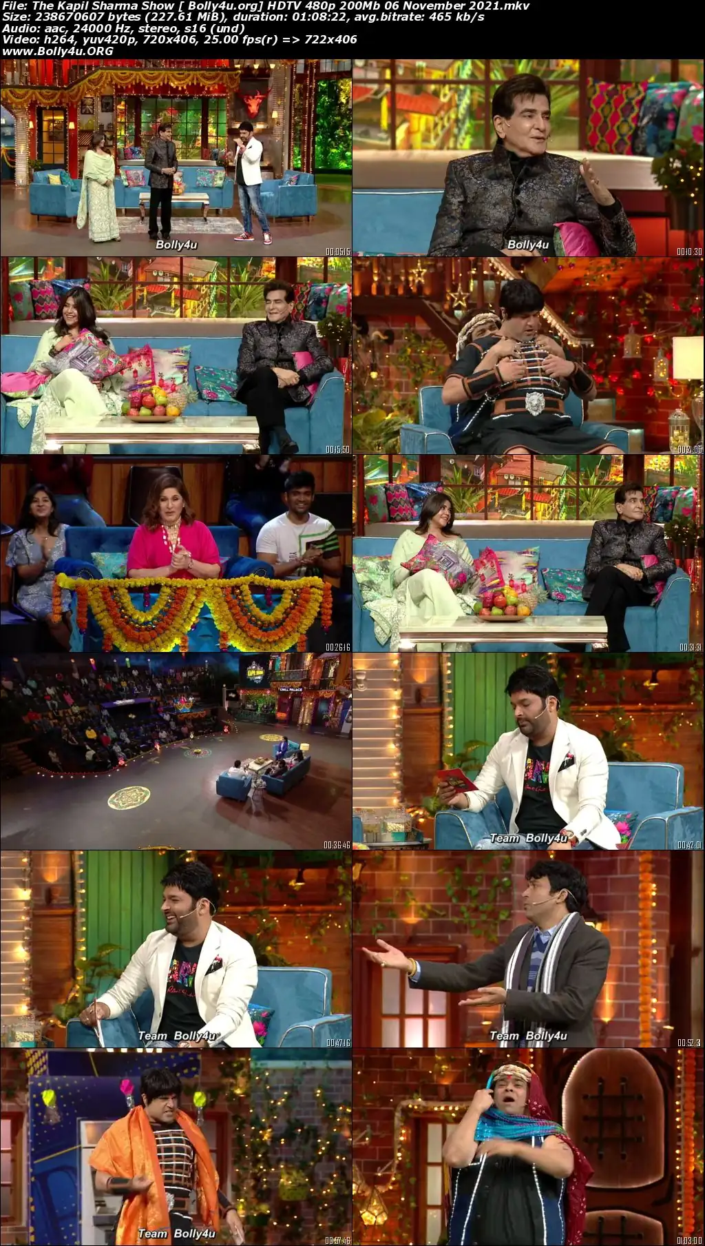 The Kapil Sharma Show HDTV 480p 200Mb 06 November 2021 Download