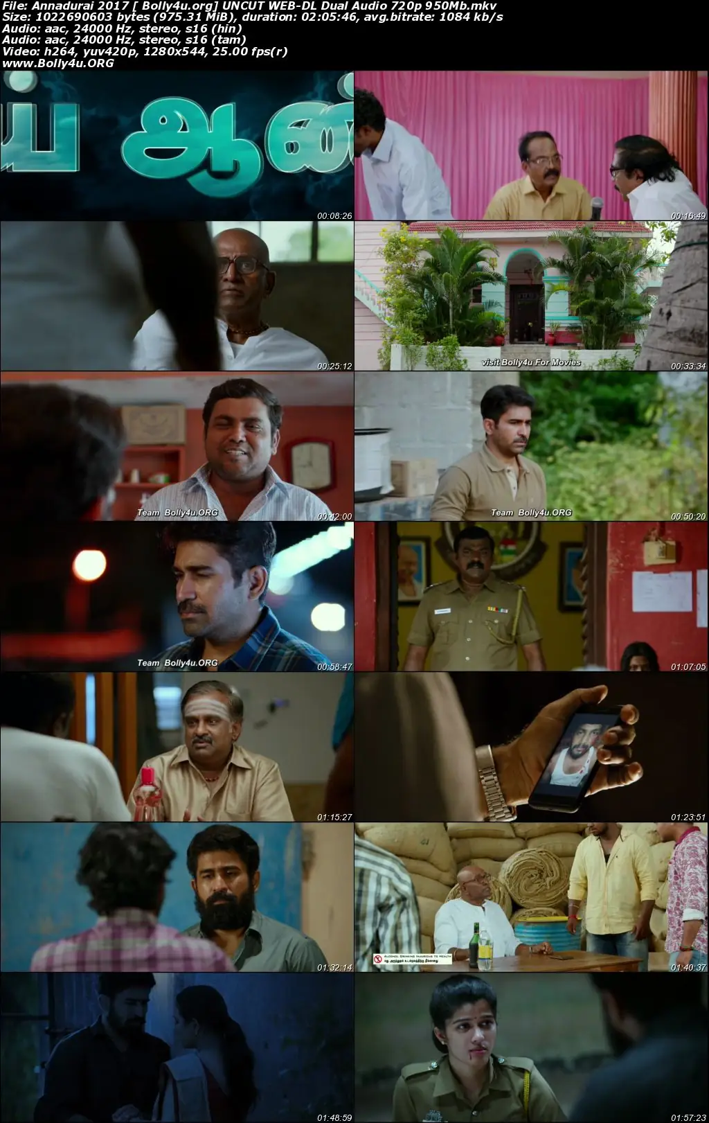 Annadurai 2017 WEB-DL 950Mb UNCUT Hindi Dual Audio 720p Download