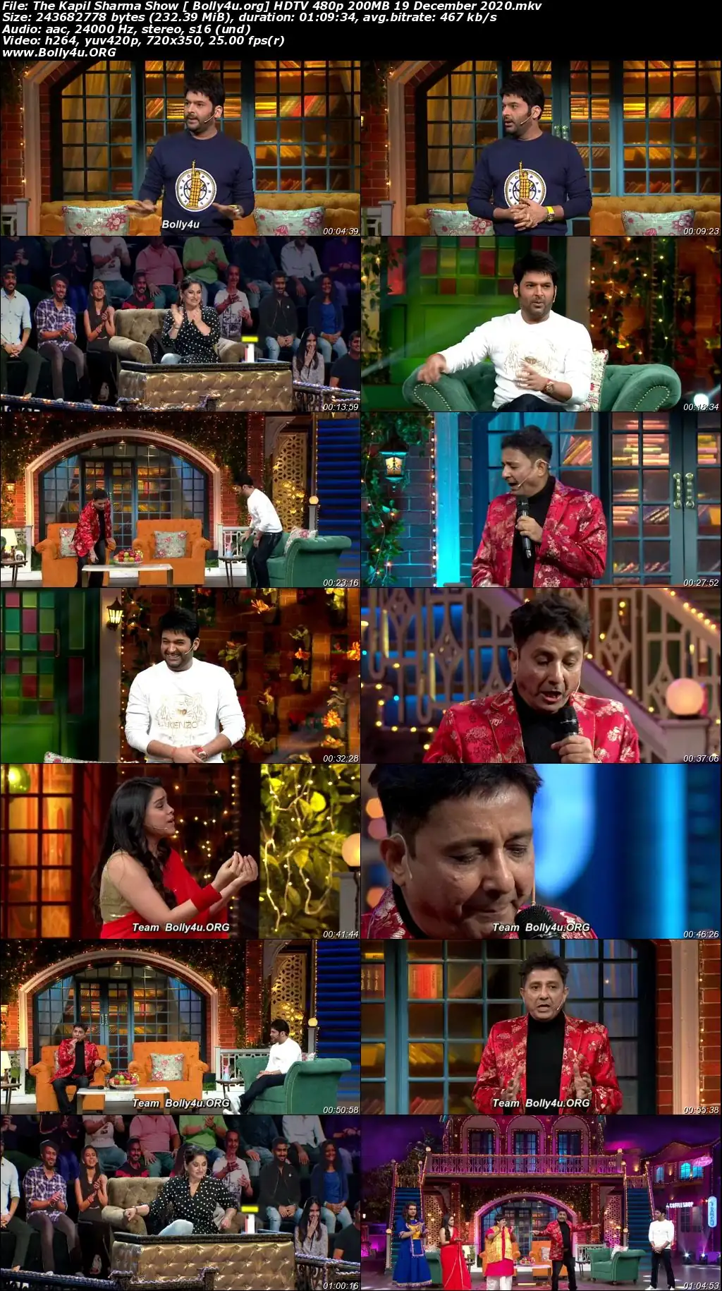The Kapil Sharma Show HDTV 480p 200MB 19 December 2020 Download