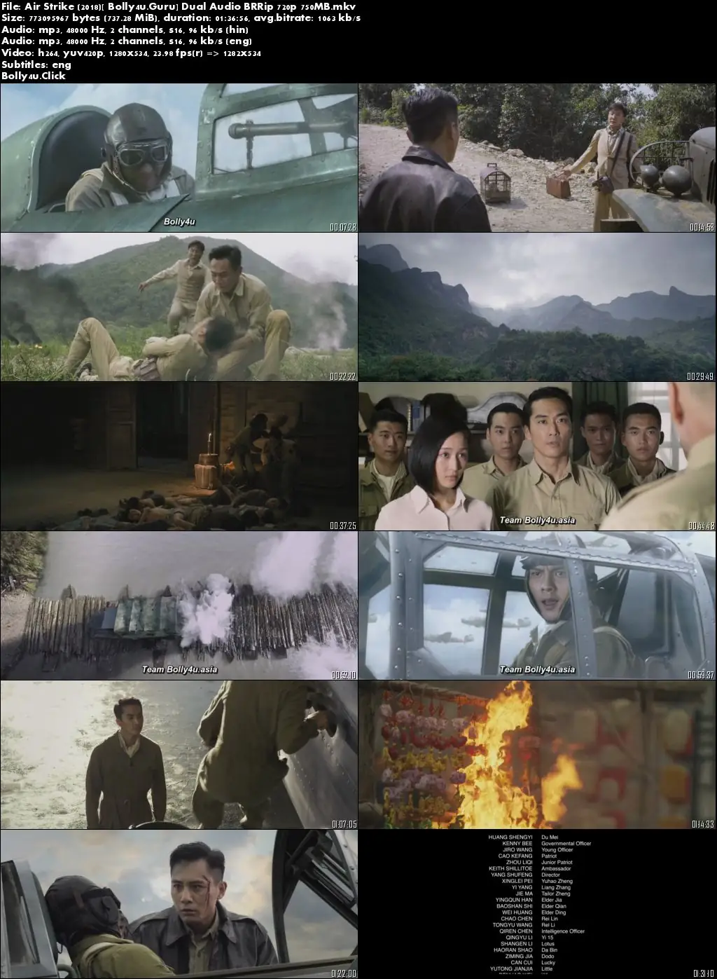 Air Strike 2018 BRRip 300Mb Hindi Dual Audio 480p Download
