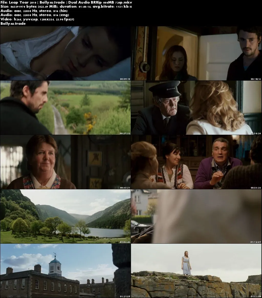 Leap Year 2010 BRRip 800Mb Hindi Dual Audio 720p Download
