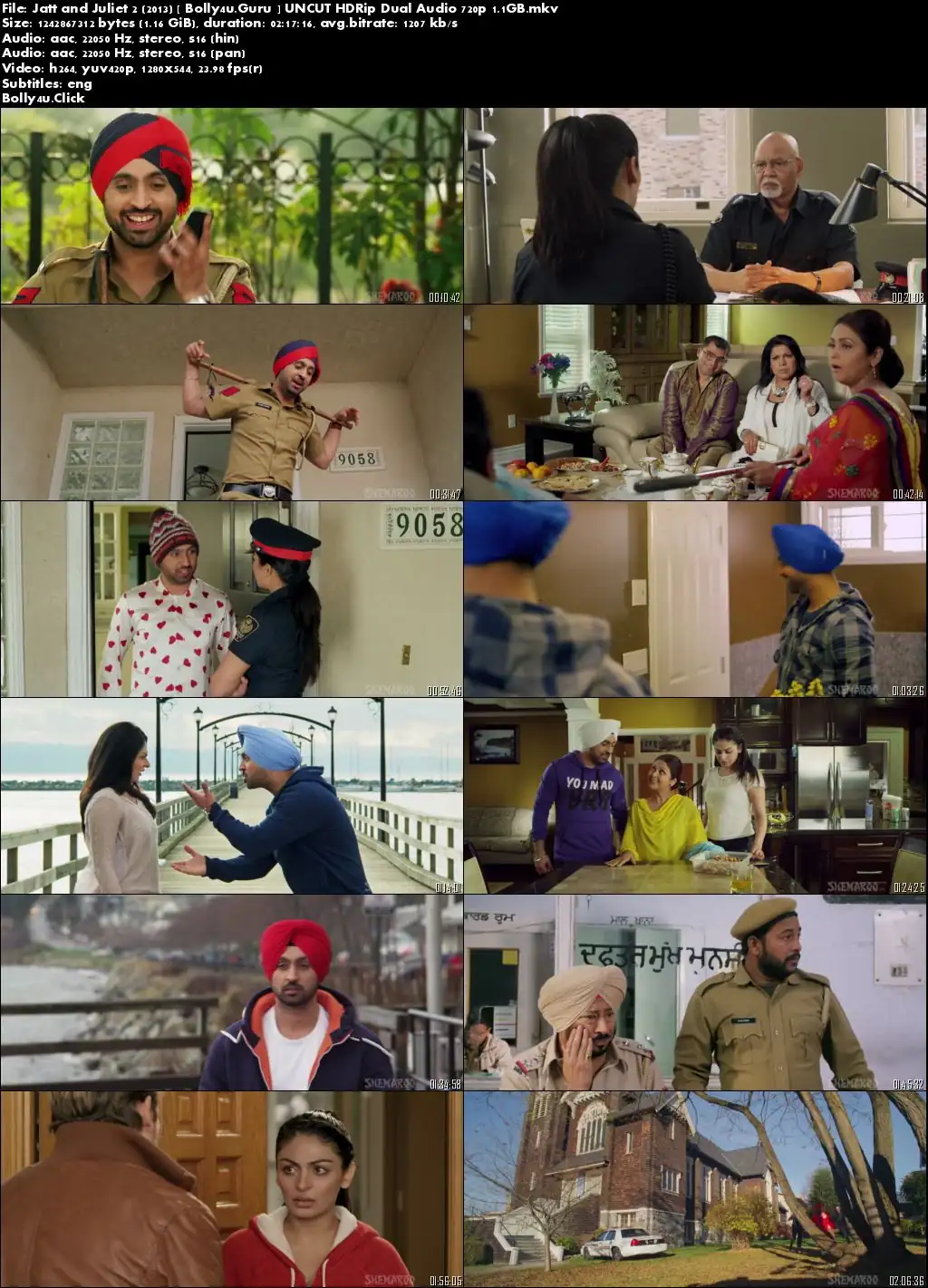 Jatt and Juliet 2 2013 HDRip 1.1GB UNCUT Hindi Dual Audio 720p Download