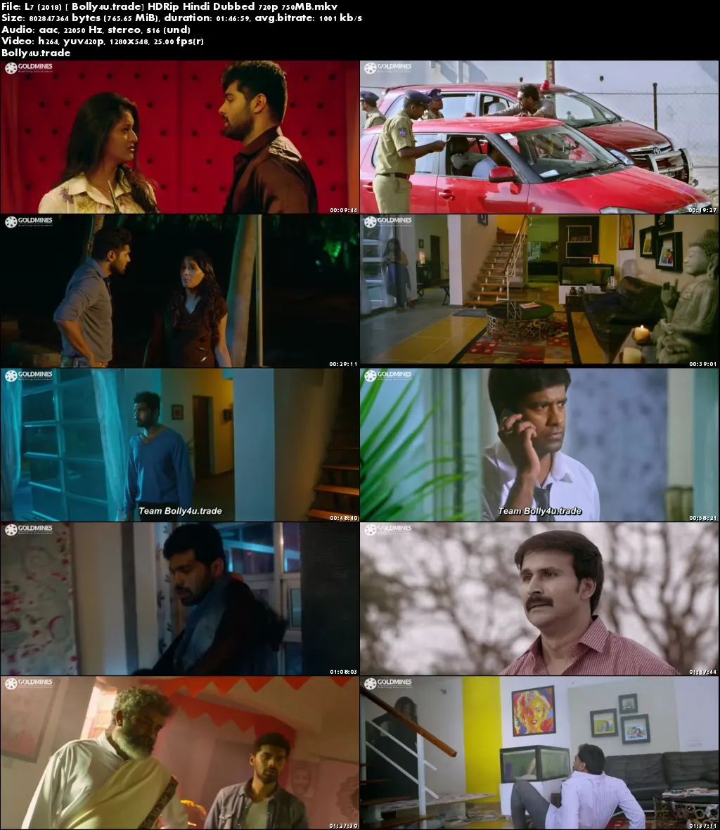 L7 2018 HDRip 750Mb Full Hindi Dubbed Movie Download 720p