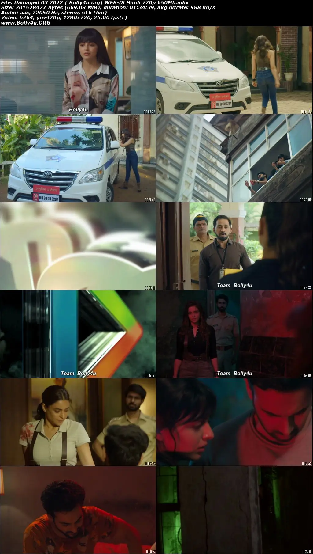 Damaged 2022 WEB-DL 300Mb Hindi S03 Download 480p