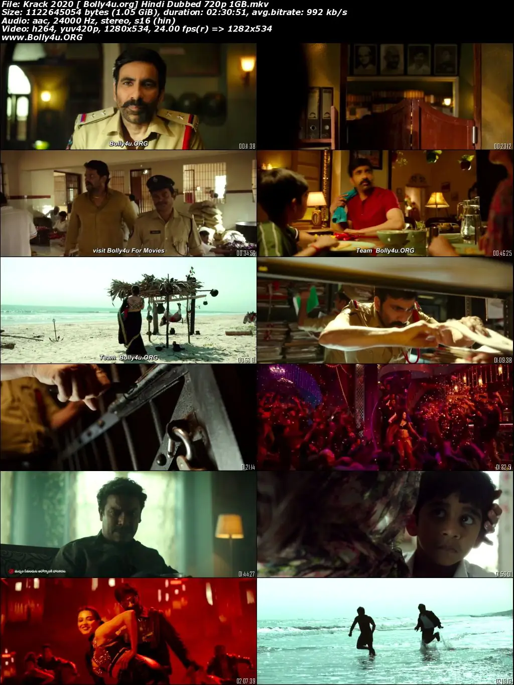 Krack 2020 HDRip 450Mb Hindi Dubbed ORG 480p Download