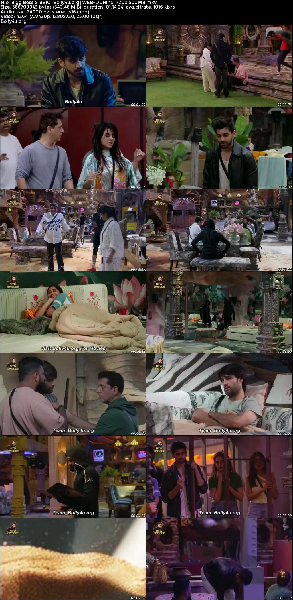 Bigg Boss 2024 WEB-DL Hindi S18E10 Download 720p  480p