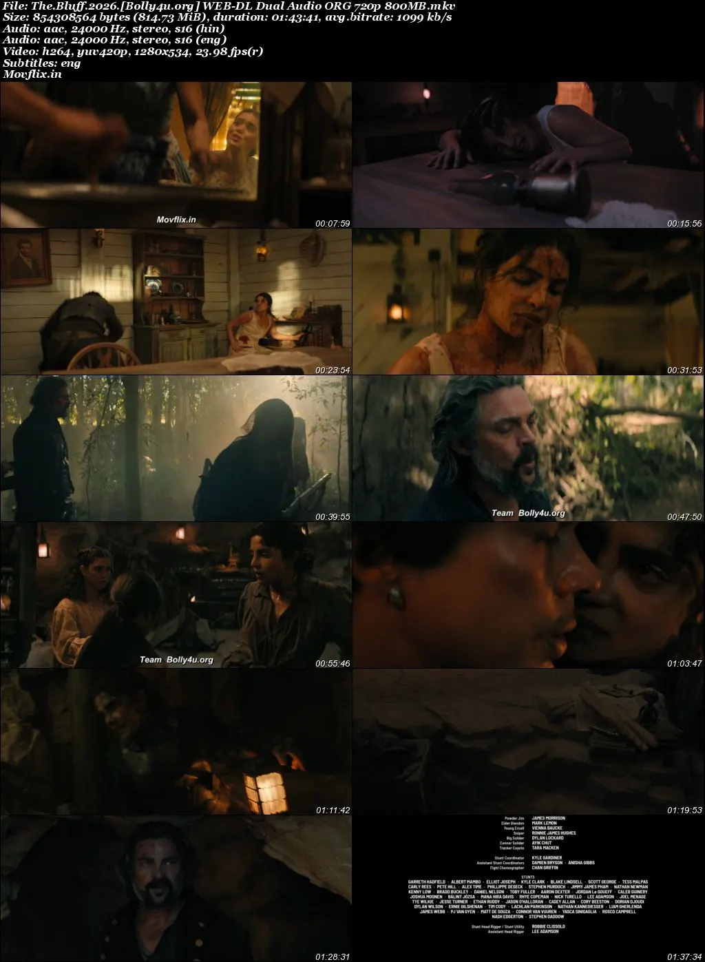 The Bluff 2026 WEB-DL Hindi Dual Audio ORG Full Movie Download 1080p  720p  480p